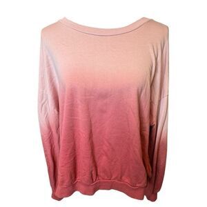 Young Fabulous & Broke Crewneck Pullover Bishop Sleeve Tie Dye Sweatshirt Sz L